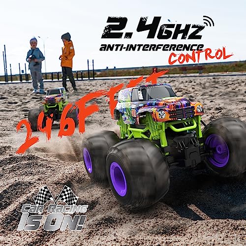 DEERC RC Monster Truck Toy, 1:16 Scale, High Speed