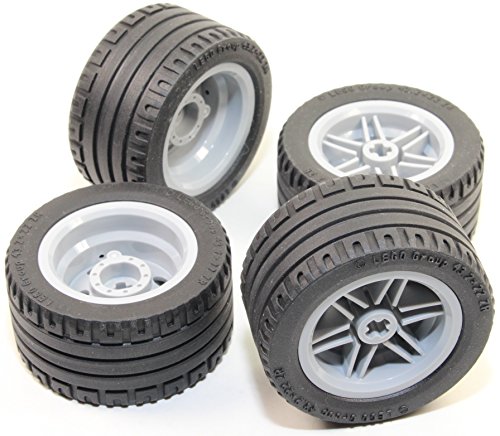 8pc LEGO Technic Wheel and Tire Set