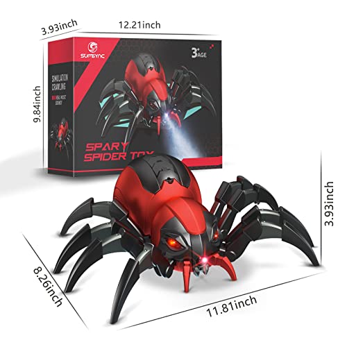 Realistic RC Spider Toy with Music and LED