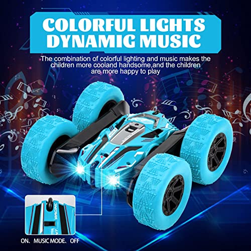 360°Flips Rc Stunt Cars with Music Headlights