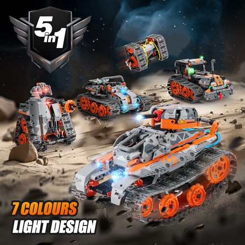 Sillbird Technic Tank Building Set: Remote Controlled Robot