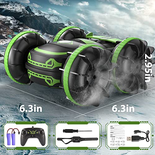 Amphibious RC Stunt Car with Gesture Sensor
