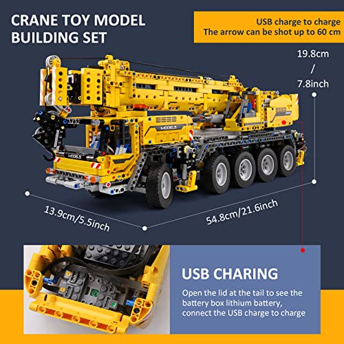 Julvo 13107 Crane Truck Building Kit - Remote Controlled
