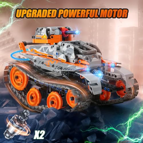 Sillbird Technic Tank Building Set: Remote Controlled Robot