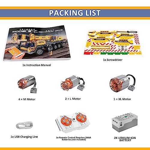 Julvo 13107 Crane Truck Building Kit - Remote Controlled