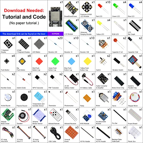 Ultimate ESP8266 Starter Kit: Wi-Fi, MicroPython, 109 Projects