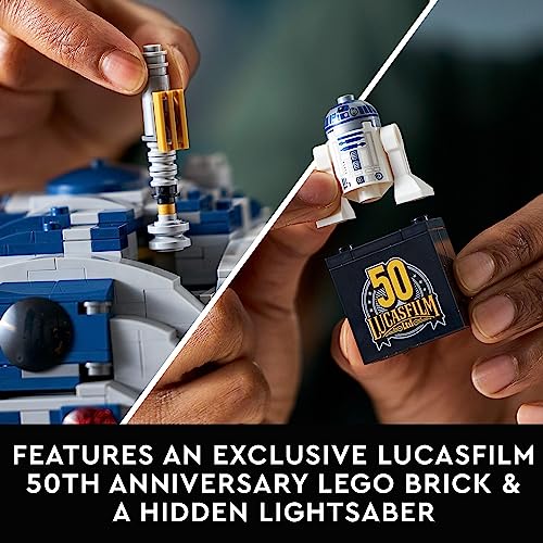 Star Wars R2-D2 Droid Building Set with Lightsaber