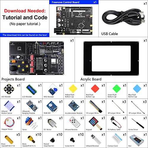 Freenove Projects Kit: Arduino-Compatible with 46 Projects