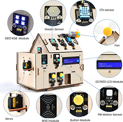 KEYESTUDIO Smart Home Starter Kit with Arduino ESP32