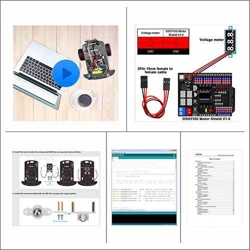 OSOYOO Model 3 Robot Car: DIY Kit for Arduino