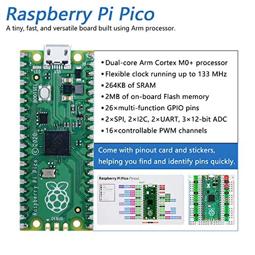 FREENOVE Raspberry Pi Pico Starter Kit -- 142 Items