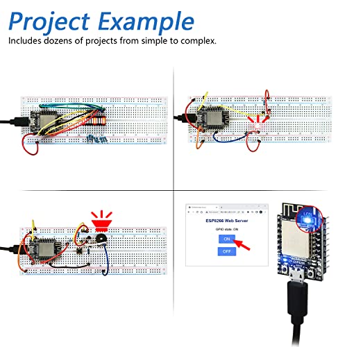 FREENOVE ESP8266 Starter Kit: Wi-Fi, Arduino, Tutorial