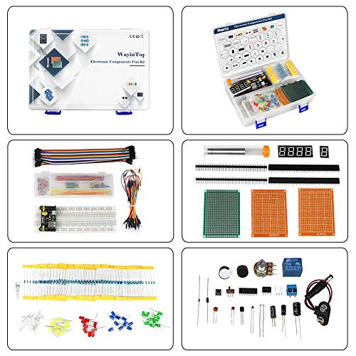 Electronics Starter Kit with E-Book, Breadboard & More
