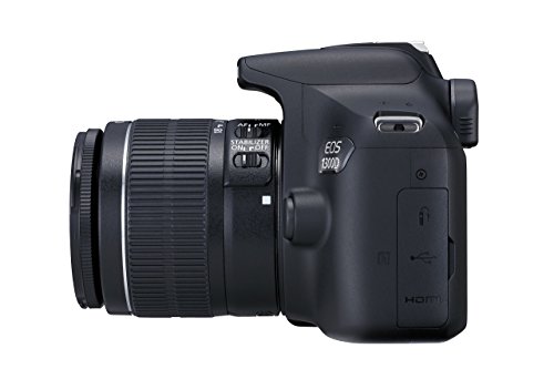 Canon EOS 1300D DSLR Camera + EF-S18-55 Lens - Black