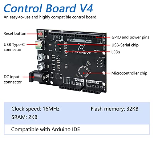 FREENOVE Arduino Starter Kit: 51 Projects, 217 Items