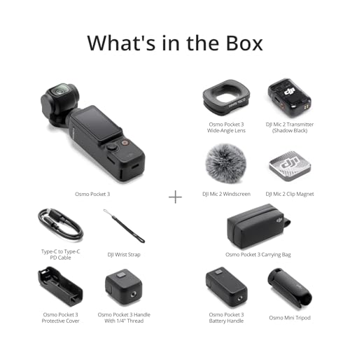 Portable DJI Osmo Pocket 3 with 4K Video