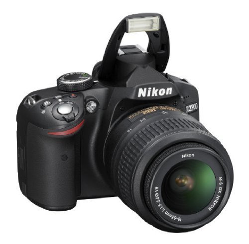 Nikon D3200 SLR Camera with 18-55mm Lens - Black