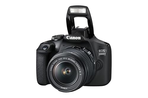 Canon EOS 2000D with Versatile Lens and Spare Battery