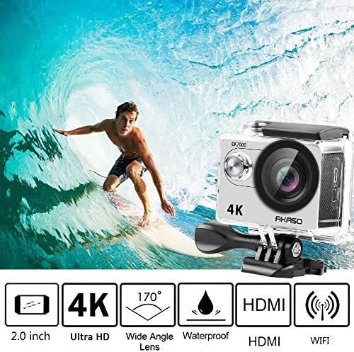 AKASO 4K30FPS Action Camera - 20MP Ultra HD