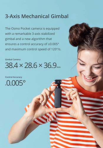 DJI Osmo Pocket 3-Axis Gimbal Stabiliser + Integrated Camera