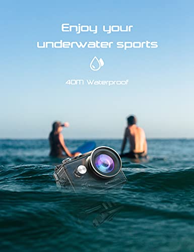 Apexcam 4K Action Camera with 170° Wide-Angle