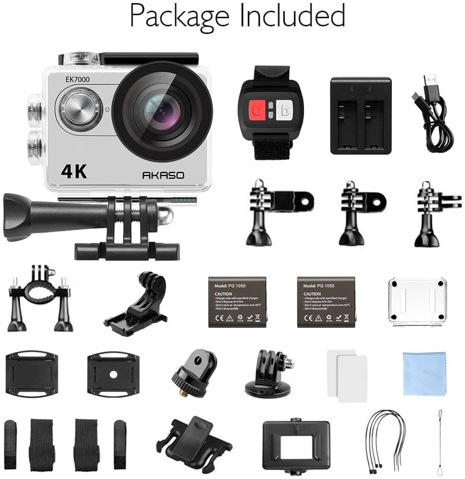 AKASO 4K30FPS Action Camera - 20MP Ultra HD