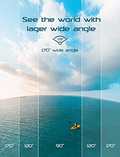 Apexcam 4K Action Camera with 170° Wide-Angle
