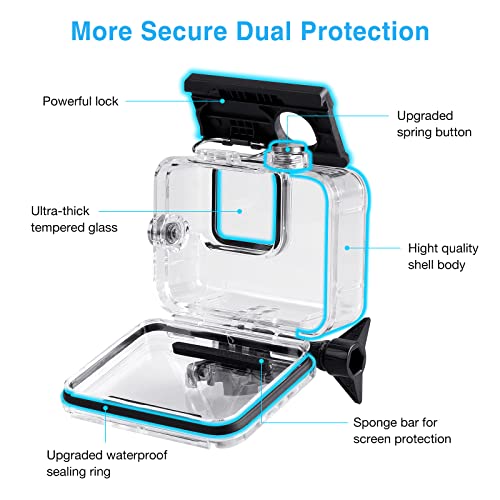 GoPro Hero 9/10/11/12 Waterproof Housing Case