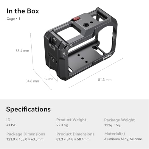 SMALLRIG Camera Cage for DJI with Mic Compatibility