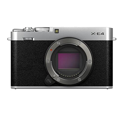 Silver FUJIFILM X-E4 Mirrorless Digital Camera