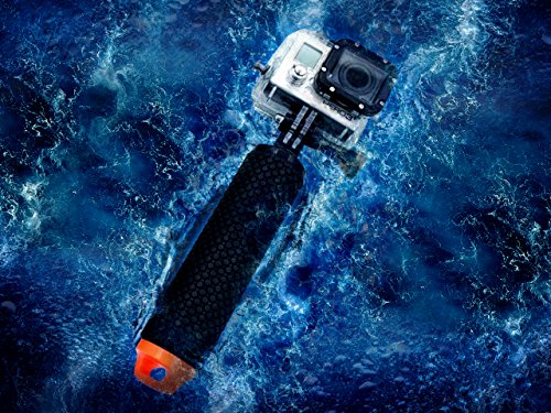 Waterproof Floating Hand Grip for GoPro Cameras (Orange)