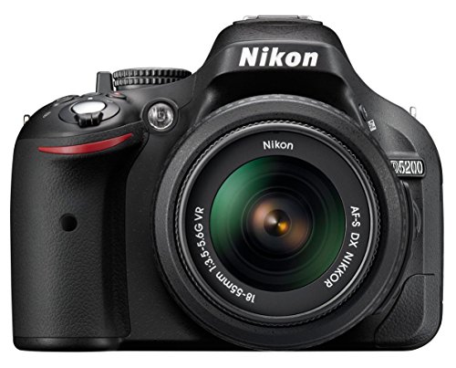 Nikon D5200 SLR Camera 18-55mm VR Lens - Black (24.1MP)