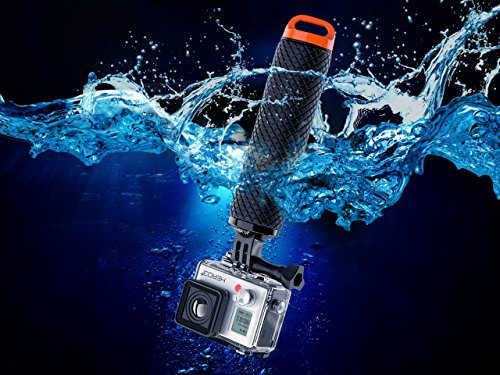 Waterproof Floating Hand Grip for GoPro Cameras (Orange)