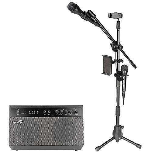 RockJam RJKSK-BK 100W Bluetooth Karaoke Machine & PA