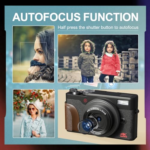 4K 56MP Vlogging Camera with 16X Zoom