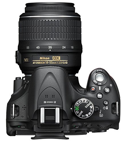 Nikon D5200 SLR Camera 18-55mm VR Lens - Black (24.1MP)