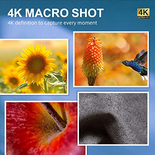 Beginner-friendly 4K Camera with Wide & Macro Lens