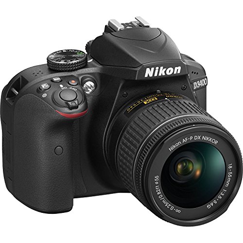Nikon D3400 24.2MP SLR Camera & Lens Kit - Black