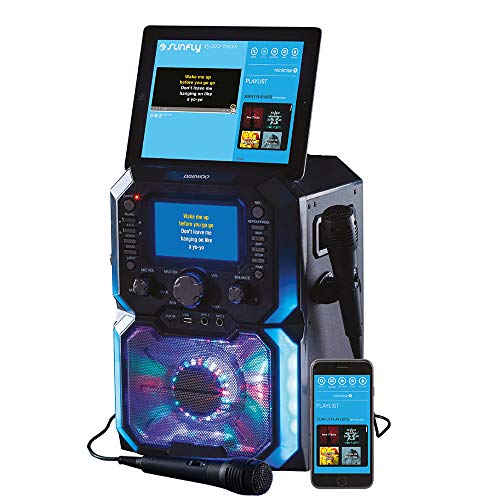 Bluetooth Karaoke Machine with 2 Microphones & LCD Display