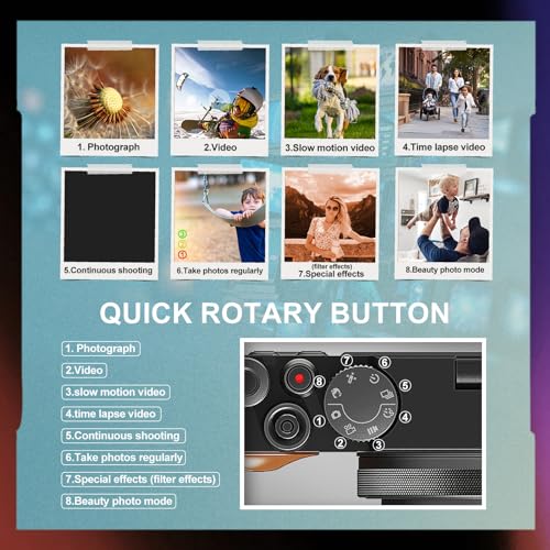 4K 56MP Vlogging Camera with 16X Zoom
