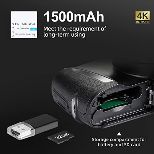 Beginner-friendly 4K Camera with Wide & Macro Lens