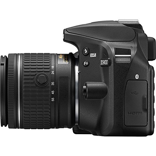 Nikon D3400 24.2MP SLR Camera & Lens Kit - Black