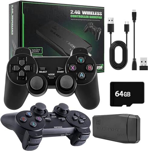 Retro Game Console with 20000+ Games, Wireless Controllers