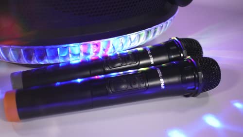 Vocal-Star Portable Karaoke Machine with Party Lights