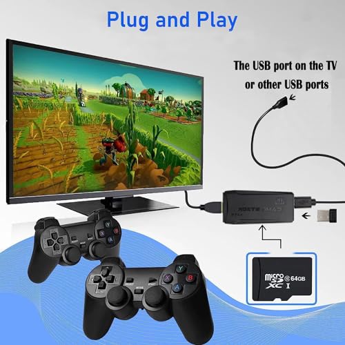 Wireless Retro Game Console with 21000+ Games (64G)