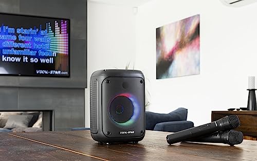 Vocal-Star Karaoke Machine: Wireless Mics, Bluetooth Speaker