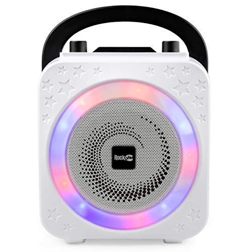RockJam Bluetooth Karaoke Machine with Microphones & LED Lights