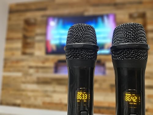 Vocal-Star Karaoke Machine: 250w Soundbar, 2 Wireless Microphones