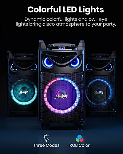 Moukey Karaoke System with 10" Subwoofer and Bluetooth