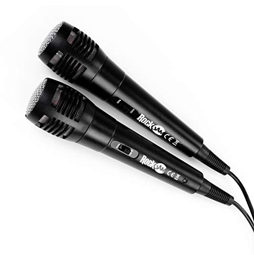RockJam Bluetooth Karaoke Machine with Microphones & LED Lights